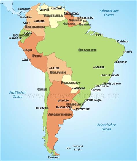 brasilien karte südamerika